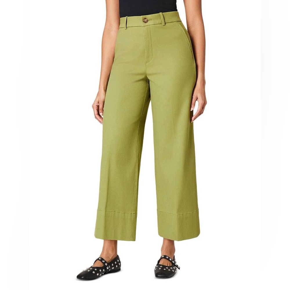 SPANX Stretch Twill in Cypress Wide-Leg High Rise Pants